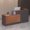 Left220-BrownGray, variant on Haooyeah L-Shaped Reception Desk Left, Keyboard Tray, Lockable Drawers & File Cabinet, 70.9"W Walnut & Slate Gray