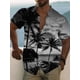 thumbnail image 3 of Camisa hawaiana de verano con diseño de árbol de coco, camisa unisex con cuello vuelto de palmera, ropa de calle para exteriores, estilo Harajuku, de manga corta, con botones para hombre, 3 of 5