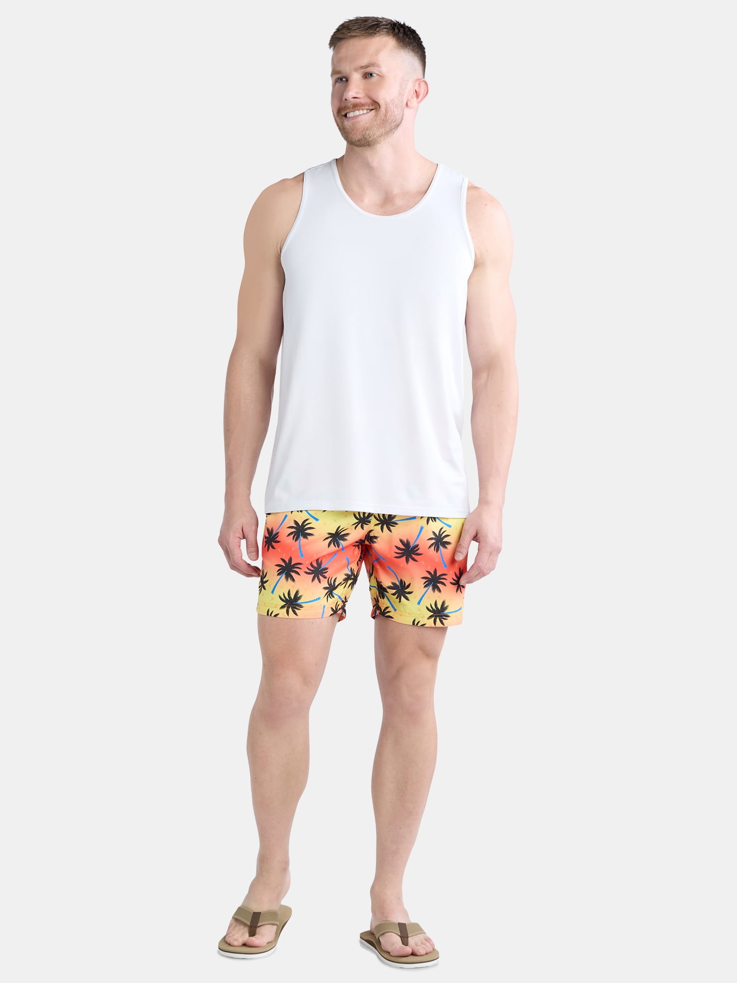 Party Sharks Men's Swim Trunks, 6.5" Inseam (Available in S-XL)