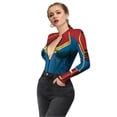 thumbnail image 2 of New Superhero Cosplay Sexy Spiderman Costume Bodysuit Halloween Carnival Party Disguise For Women, 2 of 5