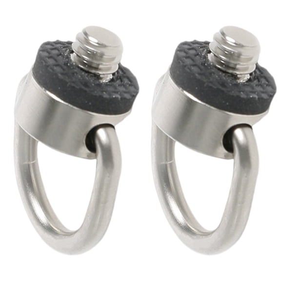 D Rings Camera Screws 1/4" 20 for Tripods and Monopod Mounting with Rubber Padding