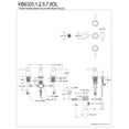 thumbnail image 2 of Kingston Brass KB6328DL Concord Three-Handle Bidet Faucet, Brushed Nickel, 2 of 2