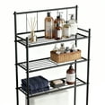 thumbnail image 4 of GARITIN Over the Toilet Storage, 3-Tier Over Toilet Storage Rack for Bathroom, Metal Bathroom Organizer Shelves Over Toilet, Black, 4 of 9