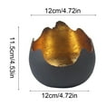 thumbnail image 3 of Candle Holder Broken Eggshells Shape Candlestick Decoration for Christmas New Year Holiday Party Unique Festive Gifts for Friends (A), 3 of 6