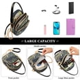 thumbnail image 5 of FORMRS Crossbody Bag for Women Quilted Travel Shoulder Cell Phone Purse with Chain Strap Handbag, Green Forest Scene, 5 of 7