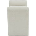 thumbnail image 5 of Meridian Furniture Stylus Cream Fabric Bench, 5 of 7