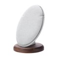 thumbnail image 1 of Expositor de joyas con base de madera, vitrina para exhibiciones, accesorios, estantes, tienda minorista Gris claro, 1 of 8