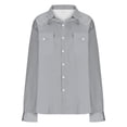 thumbnail image 4 of Western Cowboy Shirts for Men Stylish Pearl Snap Button Down Cotton Work T-Shirt Casual Blouses Jacket with Two Pockets, 4 of 5