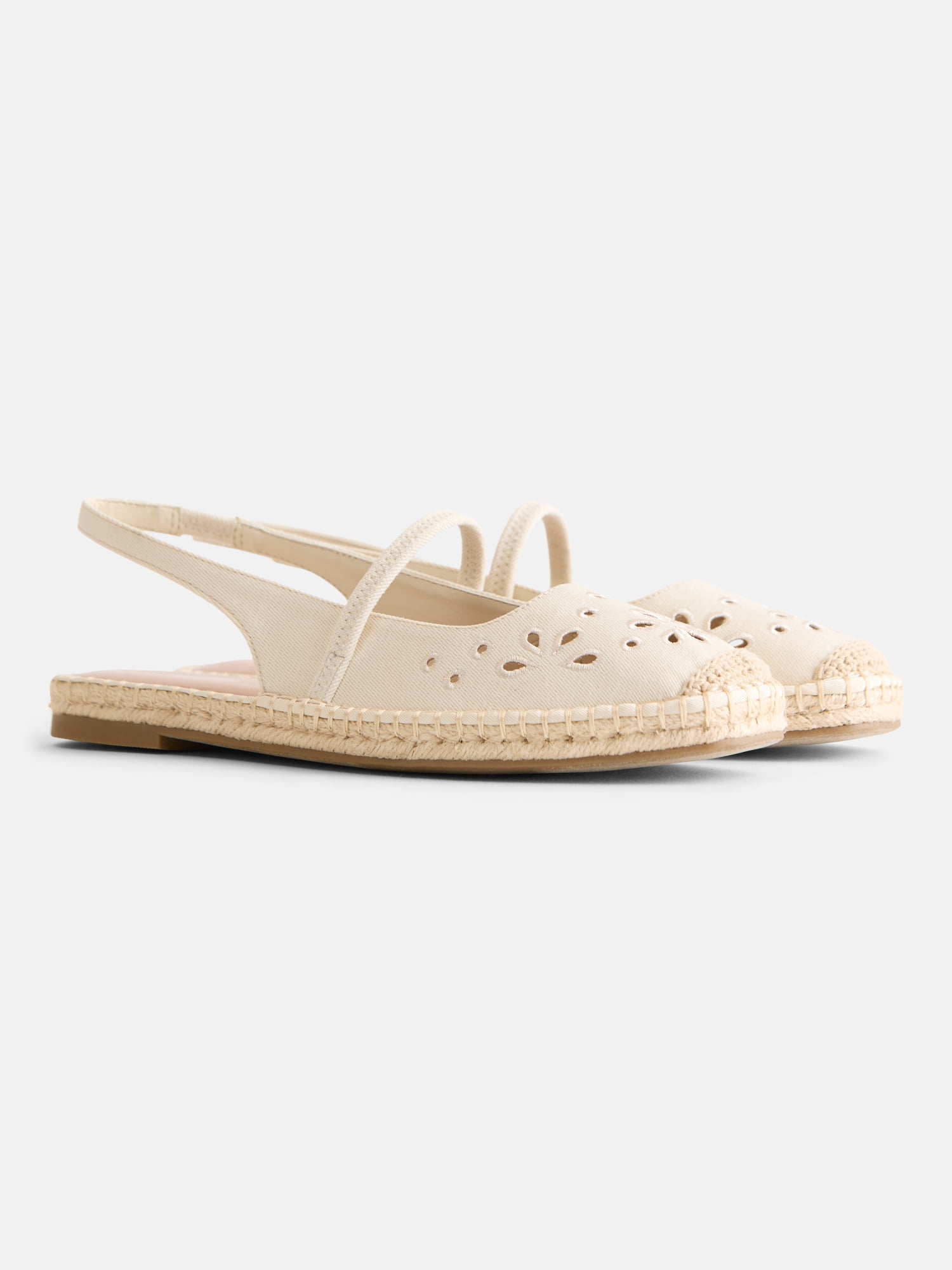 Time and Tru Women's Espadrille Slingback Shoes