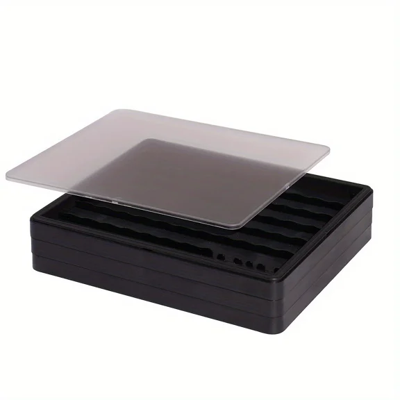 Eclytyku Black Keycap Storage Box with Lid – Durable Multi-Layer Organizer for Keyboard Enthusiasts