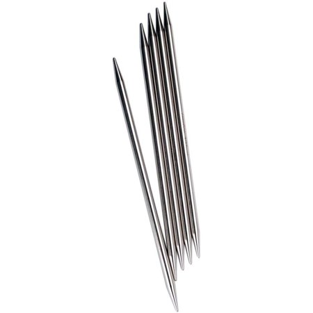 UPC: 0812208026108 | ChiaoGoo Stainless Steel Double Point Knitting Needles  6  (15 cm)  US 8 (5 mm)