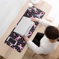 thumbnail image 3 of Long Mouse Pads for Desk,Pink Ribbon Breast Desk Mats on Top Of Desks, Desk Mouse Pad Extra Large with 3mm Non-Slip Base and Stitched Edge for Gaming,Office,Work,Home 31.5x11.8in, 3 of 5