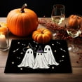 thumbnail image 4 of Halloween Placemats Ghost Pumpkin Bat Set of 4 Table Mats Seasonal Cute Home Party Kitchen Dining Table Decorations, 4 of 5