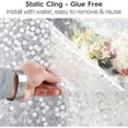 thumbnail image 3 of 17.7" x 78.7" Window Film, Window Privacy Film, Window Vinyl Glass Covering, Stained Glass Decorative Film, Window Film Privacy Frosted, Static Window Clings, Non-Adhesive, No-Glue, 3 of 8