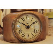 Hand Crafted Brass Kettle Table Clock