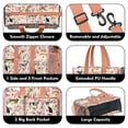 thumbnail image 3 of Teacher Tote Bag,Chihuahua and Flower Florals Teacher Utility Tote Bag,Large Work Tote Bags for Women with Multiple Pockets,Top Zipper Closure,13.8x10.6x6.7 Inch, 3 of 5