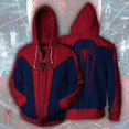thumbnail image 1 of Marvel Superhero Cosplay Men's Zip Up Jacket, Homecoming Scarlet Spider, Zip Up Hoodies, Far From Home Hoodies, Hooded, Boys xuanjing unisex, 1 of 2