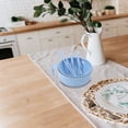 thumbnail image 2 of Juego de tazones para fideos ramen, olla para ramen en microondas, tazón para fideos instantáneos con tapa, utensilio para oficina, dormitorio, uso personal, color azul cielo, 2 of 8