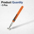 thumbnail image 3 of 3pcs Telescoping Magnetic Pickup Tool 8LB Stainless Steel 5.9" to 28.3" Extendable Magnet Retrieval Stick with Pocket Clip for Car Industry Garage Office, Orange, 3 of 7