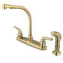 Kingston Brass KB752SP Magellan Centerset Kitchen Faucet, Polished Brass