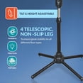 thumbnail image 4 of PAMI 16 Inch Oscillating Pedestal Fan, 3 Speeds Adjustable Height Tilt Electric Stand Up Fan for Bedroom Home Office, Black, 4 of 5