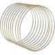 thumbnail image 1 of Aro de metal TANGJMXG 10 piezas 25cm anillos de macramé florales dorados para corona navideña, 1 of 4