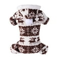 thumbnail image 2 of Dog Christmas Sweater Clothes, Puppy Winter Warm Soft Pajamas, Flannel Onesie PJS for Small Dogs, Pet Holiday Parties Pullover Sweaters Cat Doggie Boy Girl, 2 of 6