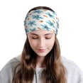 thumbnail image 5 of KLL Flower Leaves Pirnt Wicking Running Beanie Head Wrap Cycling Bandana for Men Women, 5 of 8