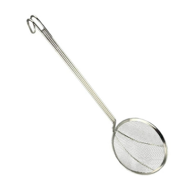 Espumadera, cucharón, colador, cuchara, resistente al calor, a prueba de óxido, de acero inoxidable macizo. 22 centímetros