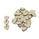 thumbnail image 1 of 50 piezas de corazón en blanco de madera virutas de grano de grano círculos discos placa etiqueta artesanal Sunnimix Chips de madera del corazón de la vendimia, 1 of 5