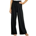 thumbnail image 3 of Pantalones Largos De Mujer, Pantalones Casuales De Cintura Alta Para Mujer Con Cinturón Para La Vida Diaria ANGGREK Otros, 3 of 5