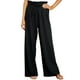 thumbnail image 3 of Pantalones largos de mujer pantalones casuales de mujer de color puro con cinturón para fiesta ANGGREK Otros, 3 of 5