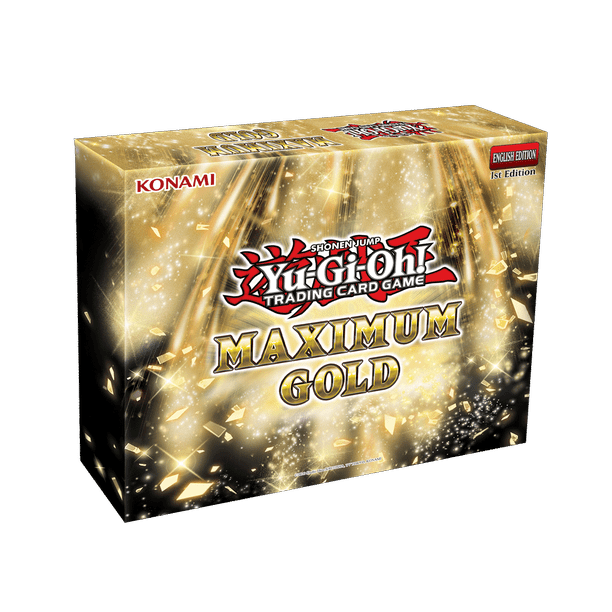 Yugioh Maximum Gold Box 4 Maximum Goldpacks 2 Premium Gold Rares And 5 Gold Letter Rares Walmart Com