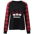 thumbnail image 4 of Liquidation Staron T-Shirts Joyeux Noël pour Femmes T-Shirts Joyeux Noël Gnome T-Shirts Rayés Raglan Manches Longues T-Shirts Graphiques Hauts Chic Décontracté T-Shirt Baseball Col Rond T-Shirt Rouge TTG, 4 of 4
