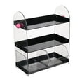 thumbnail image 2 of Luzkey Coffee Cup Rack Clear Countertop Organizer for Hotel Kitchen Pantry Tabletop Black, 2 of 8