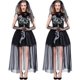 thumbnail image 3 of Women Ghost Bride Sleeveless Dress with Veil Gloves Halloween Cosplay Costume L, 3 of 4