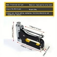 thumbnail image 2 of 1pc 3 In 1 Heavy-duty Stapler For DIY Home Decor Furniture Wood Frame Stapler, Multi-tool Hand Nail Gun Nail Gun Bandage Pliers Four-piece Set Art Supplies Outdoor Camping Industrial Tools, 2 of 5