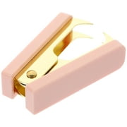 Carpenter Pencil Holder Staple Metal Tool Office Supplies for Desk Multi-use Stapler Remover Nail Puller Pink
