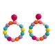 thumbnail image 1 of Pendientes de ratán Pendientes colgantes de aro de bola de rafia boho de verano para mujeres y niñas Pendientes llamativos de mimbre de paja ligeros Pendientes de playa bohemios Regalo de joyería JM, 1 of 4