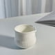 thumbnail image 2 of Jarra de cerámica para crema, jarra para café y leche, recipiente de porcelana para crema, recipiente de gres con textura acanalada para salsas, ensaladas, café, leche y jarabe, 2 of 8