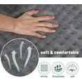thumbnail image 4 of Gray Dog Crate Pad 48x30 inch Memory Foam Large Dog Kennel Bed Soft Flannel Washable Anti Slip Puppy Sleeping Mat,Grey, 4 of 5