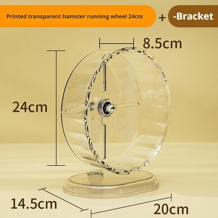 SharkTRUE Silent Plastic Hamster Running Wheel Toy, Extra-Large 7.09, 8.27, 9.45 Inch Diameter for Pet Exercise