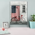 thumbnail image 4 of Epic Graffiti 'Patriotic Bicycle' by Lori Deiter, Canvas Wall Art, 12"x16", 4 of 8
