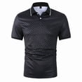 thumbnail image 3 of Fnnxeal Mens Polo Shirts Casual Golf Collared Short Sleeve Solid Summer Black Polo Shirts for Men Size M, 3 of 5