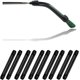 thumbnail image 1 of 5 Pares -Retenedores de Manga de Puntas de Patillas de Anteojos de Silicona Suave Negro,Retenedores de Gafas Cómodos Elásticos Antideslizantes para Gafas de Sol Gafas de Lectura, 1 of 5