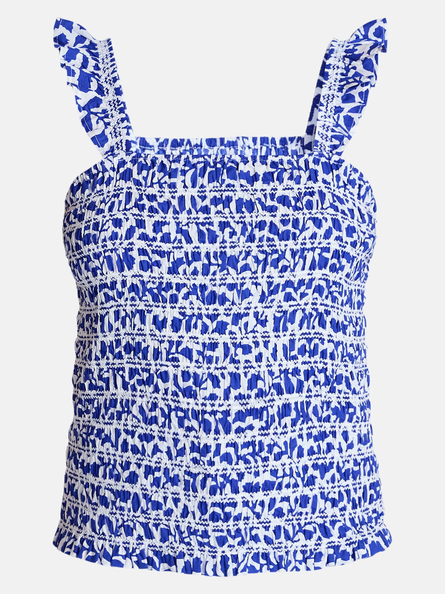 Time and Tru Women's Smocked Bodice Tank Top, Sizes XS - XXXL
