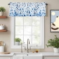 thumbnail image 2 of Polka Dot Theme Valance Curtain Watercolor Gradient Navy Blue Window Valances Rod Pocket Short Curtains Window Treatments for Kitchen Bedroom Bathroom Laundry 42" x 18", 2 of 9