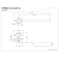 thumbnail image 2 of Kingston Brass KTBX6 Buckingham Front Mount Toilet Tank Lever, Polished Nickel, 2 of 2