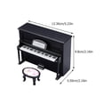 thumbnail image 2 of OUNONA Durable Black Mini Wood Piano for Mini House Decoration Safe Material Great Gift 3.5 Inch, 2 of 8