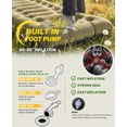 thumbnail image 4 of Camping Sleeping Pad, 6" Thick Camping Mattress Pad, 4.5 R-Value Sleeping Mat with Built-in Pillow and Foot Pump, Portable Compact Sleeping Pad for Backpacking Hiking Car Traveling Tent, 4 of 9
